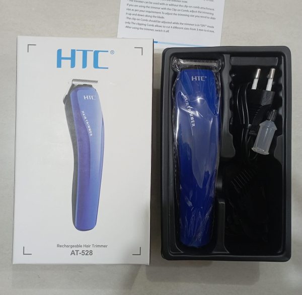 images1674a544-b475-4e2d-b566-13ed39ed8cc3-1.jpg HTC AT-528 Beard Trimmer And Hair Clipper For Men - Blue