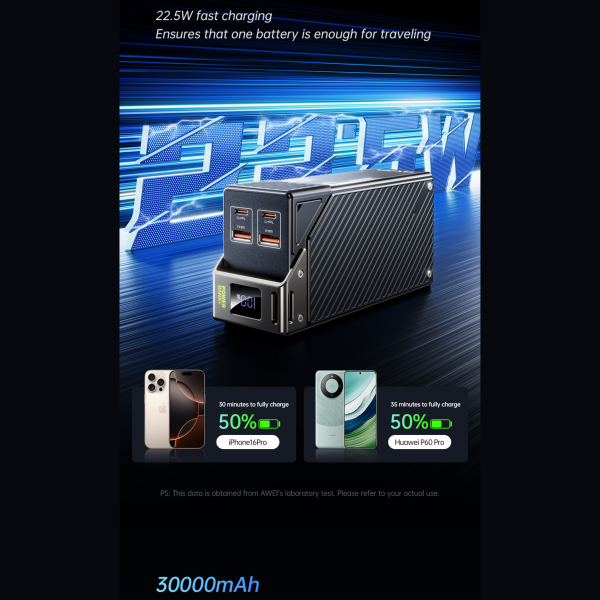 images234a206e-d05c-46c8-9692-fc37169cd234-1.png Awei PA-32 30000mAh 22.5W Fast Charging Power Bank