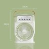 A3 In 1 Air Cooling USB Fan with LED Night Light Water Fan