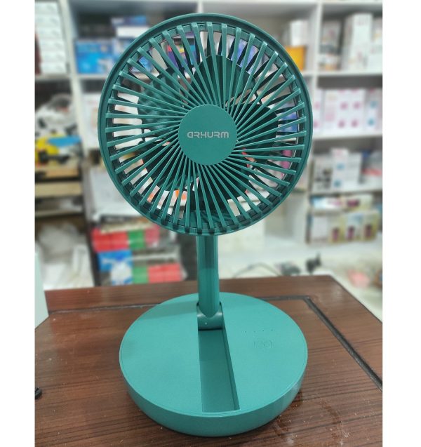 Rechargeable 5-inches Folding fan HCZ21 Green colour