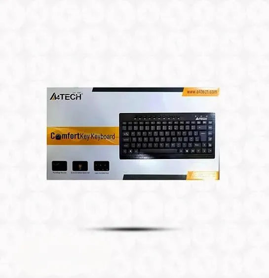 A4Tech KR-86 ComfortKey Ergonomic Wired Keyboard with Silent Key Design