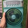 A3 In 1 Air Cooling USB Fan with LED Night Light Water Fan
