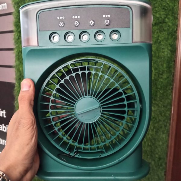 A3 In 1 Air Cooling USB Fan with LED Night Light Water Fan