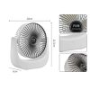 Desktop Mini Fan, Wide Angle Portable Rechargeable Desk Fan