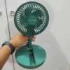 Rechargeable 5-inches Folding fan HCZ21 Green colour