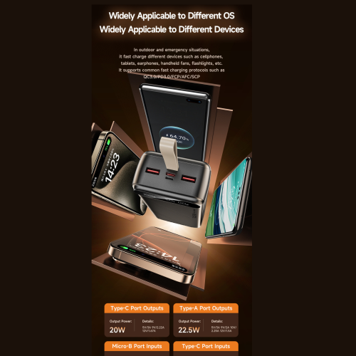 AWEI PA-12 30000mAh Fast Charging Power Bank
