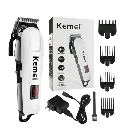 Professionals Design Perfect Shaver And Haircut Rechargeable Beard And Moustaches Hair Machine And Trimming With Cord And Without Cordless Use km809A