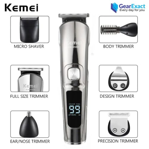 Kemei KM-8508 Multi-grooming kit 11-in-1 Beard, Hair, Body, and Face for Men